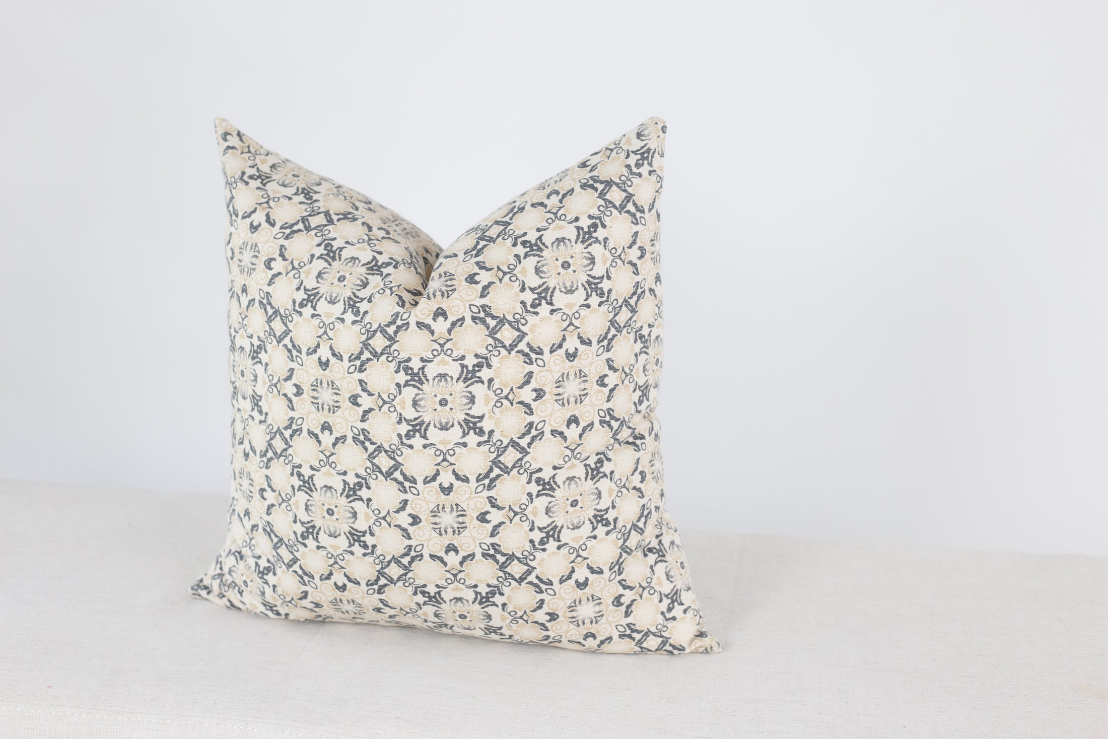 Marlee Floral Pillow Cover - Decorative Cushion Case for Sofa, Bed, Living Room - Soft Cotton Home Decor