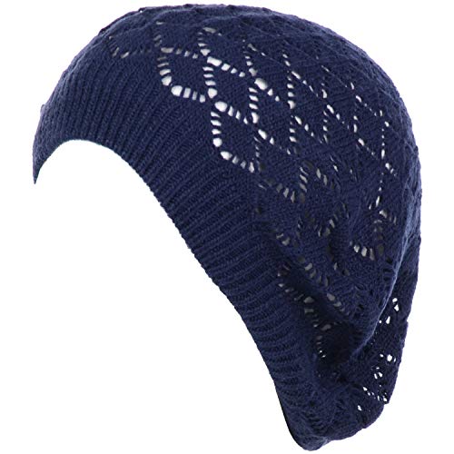 Lace Diamond Knit-navy