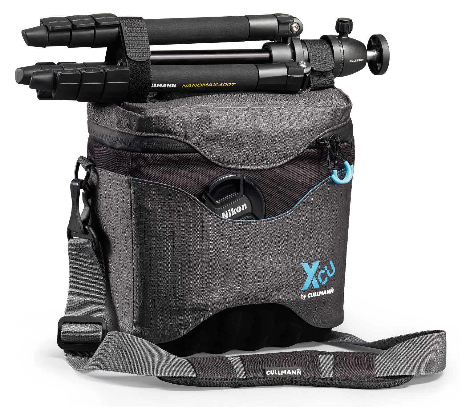 99540 X-CU Outdoor Maxima 200 DSLR Camera Bag - Waterproof Medium Size DSLR Case for Canon Nikon Sony (Grey/Black) - Perfect for Hiking, Travel & Photography Adventures