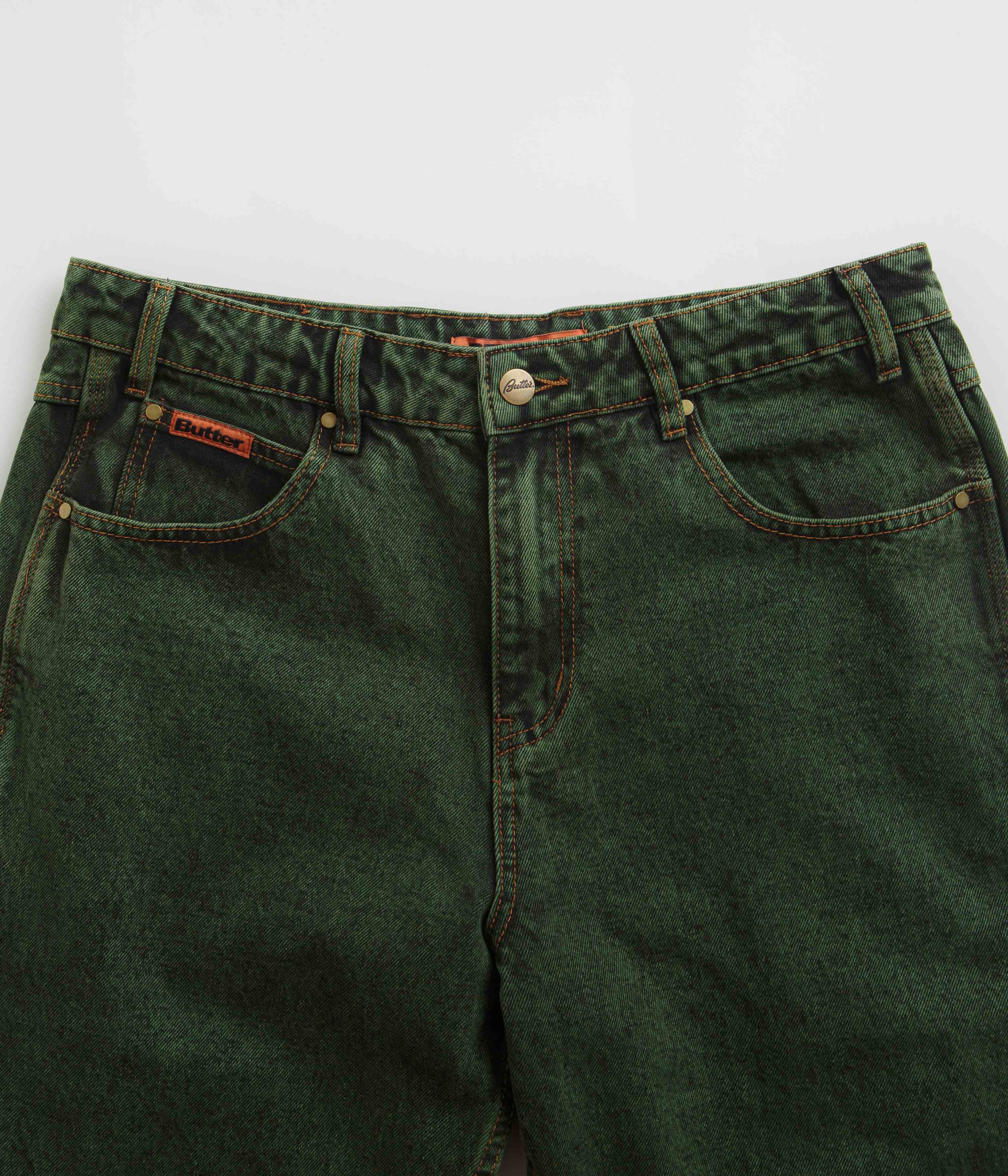 Butter Goods Caterpillar Jeans - Army Wash Denim Pants for Men & Women | Casual Streetwear, Outdoor Adventure & Everyday Wear