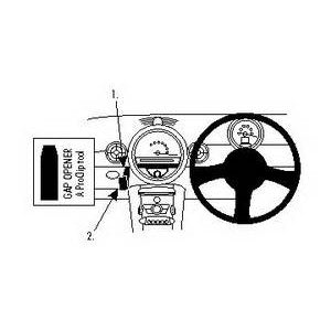 ClicOn No Holes Angled Dash Mount for Mini Cooper (2007-2014), Clubman (2008-2015), Convertible (2008-2016) & Mini One (2007-2015) - Secure Phone Holder for Hands-Free Navigation & Driving