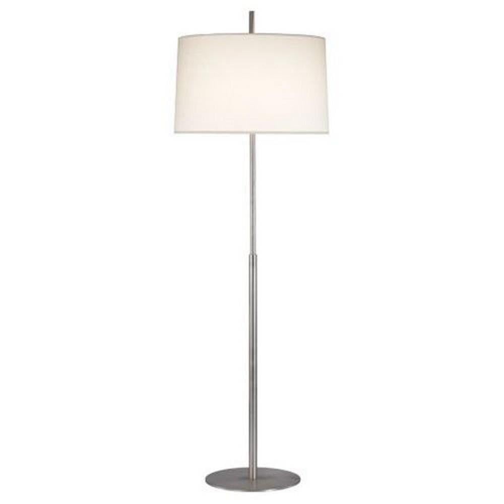 Modern S2180 Table Lamps with Fondine Fabric Shades - Stainless Steel Finish for Bedroom, Living Room & Office Decor