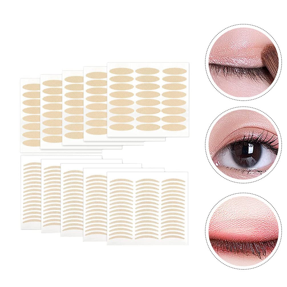 40 Sheets Clear Lace Double Eyelid Stickers - Double Sided Medical Grade Eyelid Tape for Droopy Eyelids, Natural Mesh Eye Beauty Tapes for Asian Monolid Makeup - Perfect for Daily Use, Special Occasions & Eye Contouring