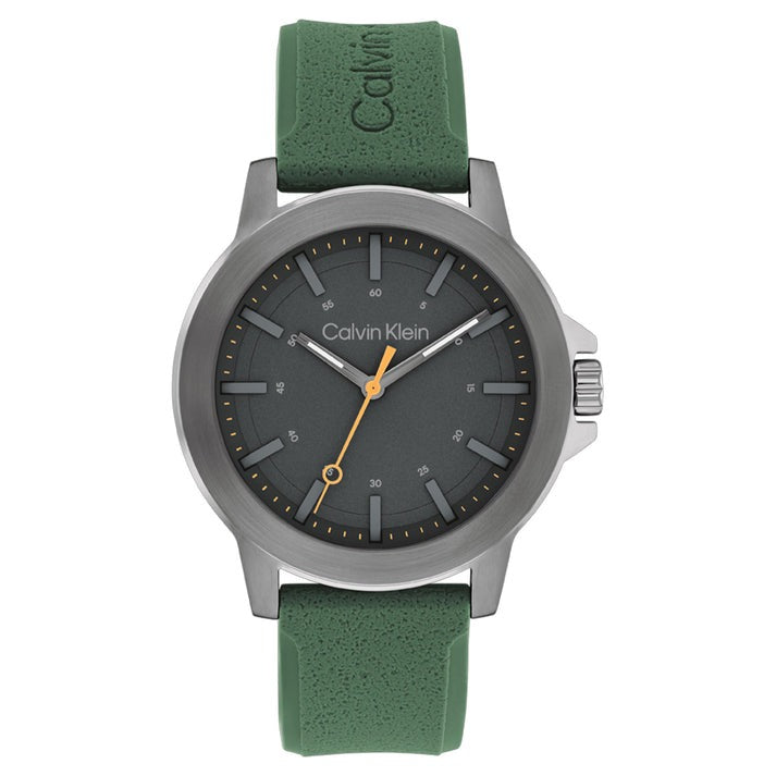 Calvin Klein Reset Green Men's Watch 25200472 - Stylish Analog Quartz Watch for Men, Perfect for Casual & Formal Wear