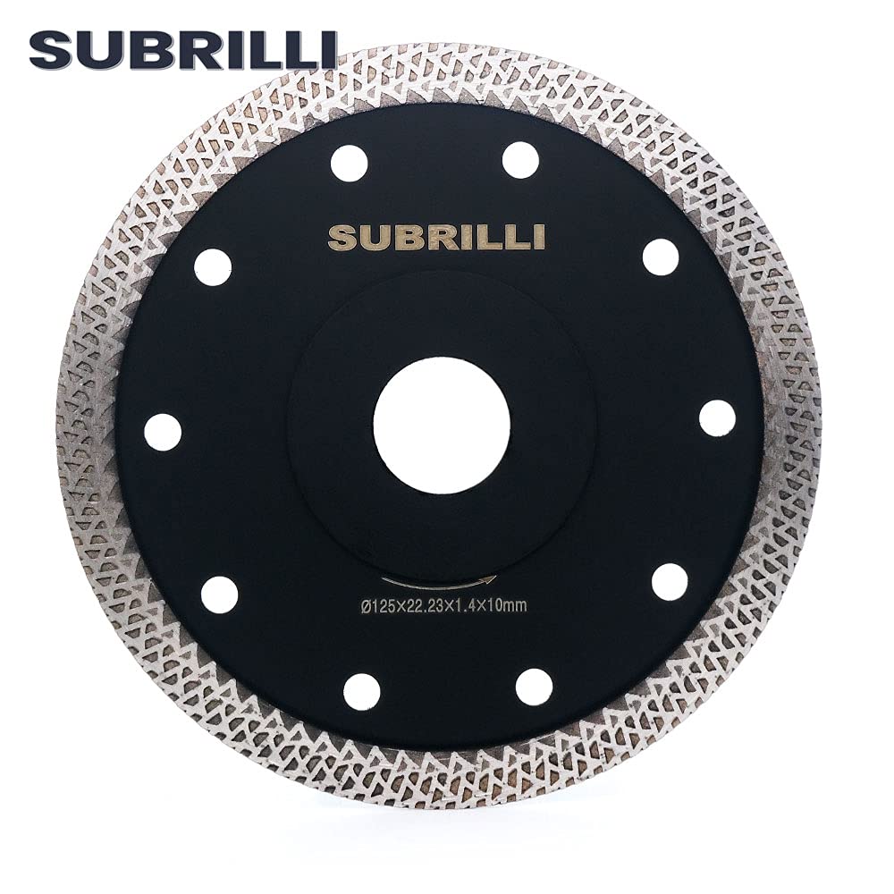 5 Inch Ultra Thin Diamond Tile Saw Blade for Porcelain, Granite & Marble - 7/8