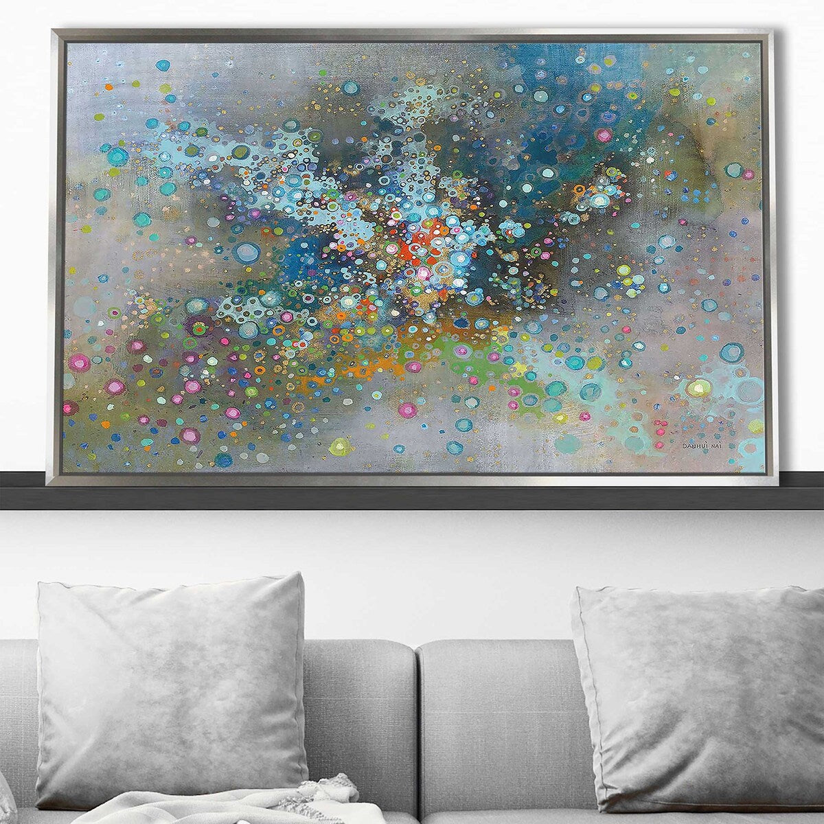Stunning Andromeda Galaxy Print on Floating Canvas - Perfect for Home Decor, Wall Art & Space-Themed Room Design