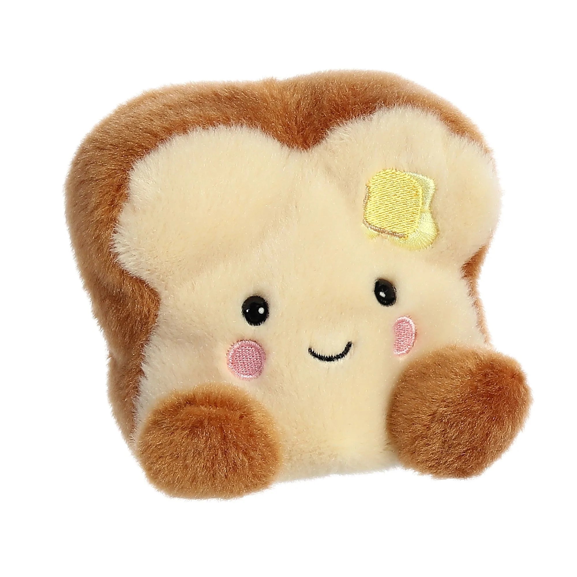 Palm Pals 5 Buttery Toast Plush Toys - Soft & Cute Collectible Stuffed Animals for Kids, Gift for Friends | Perfect for Bedroom Decor, Birthday Presents & Stress Relief