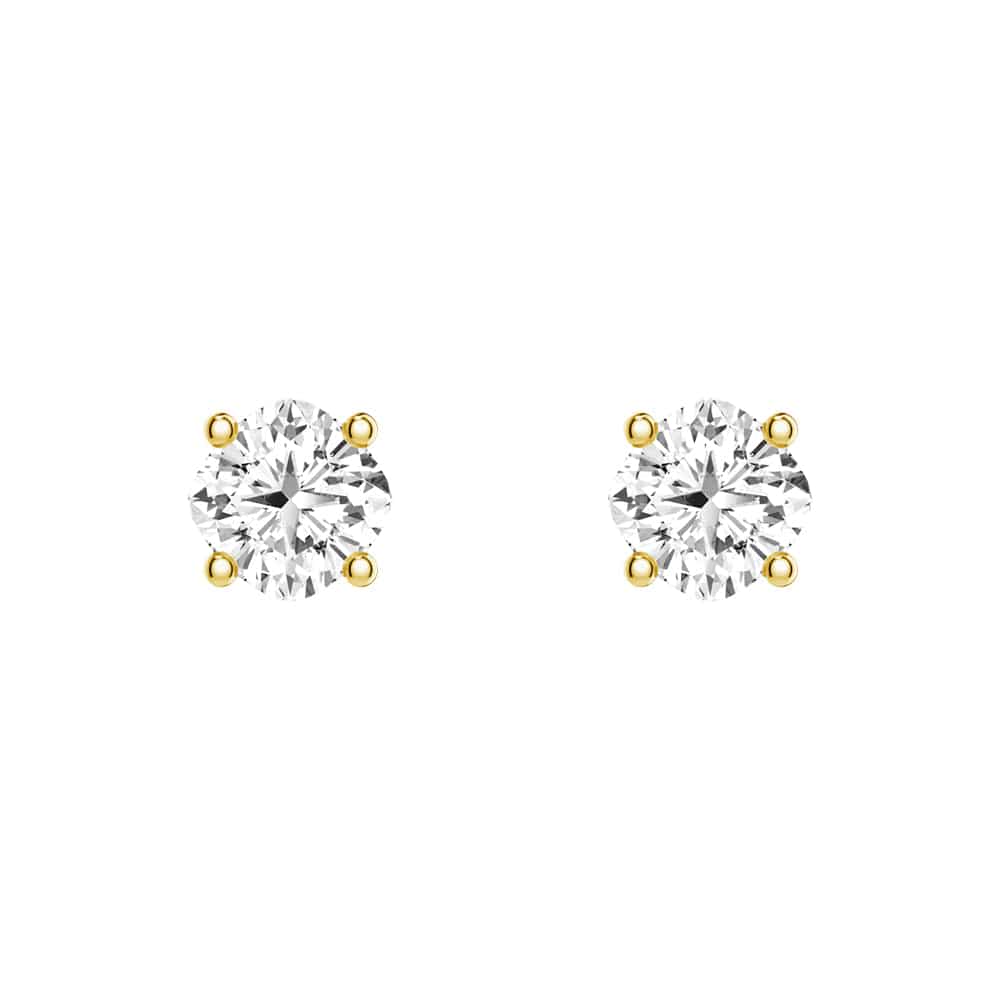 4 CTW Cushion Cut Moissanite Stud Earrings - 4 Prong Solitaire Setting, Hypoallergenic Sterling Silver - Perfect for Weddings, Anniversaries & Special Occasions