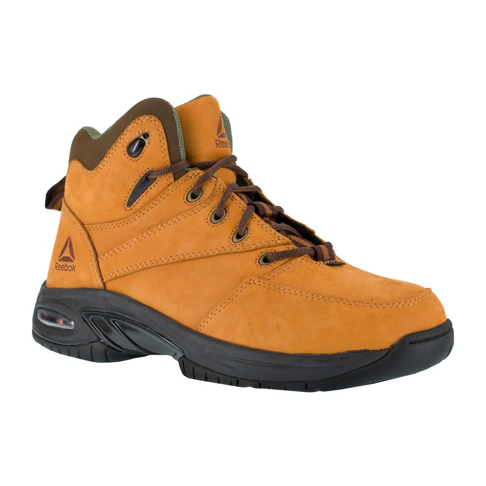 Reebok Men's TYAK Work Boots - Comfort Toe, Golden Tan for Construction & Safety