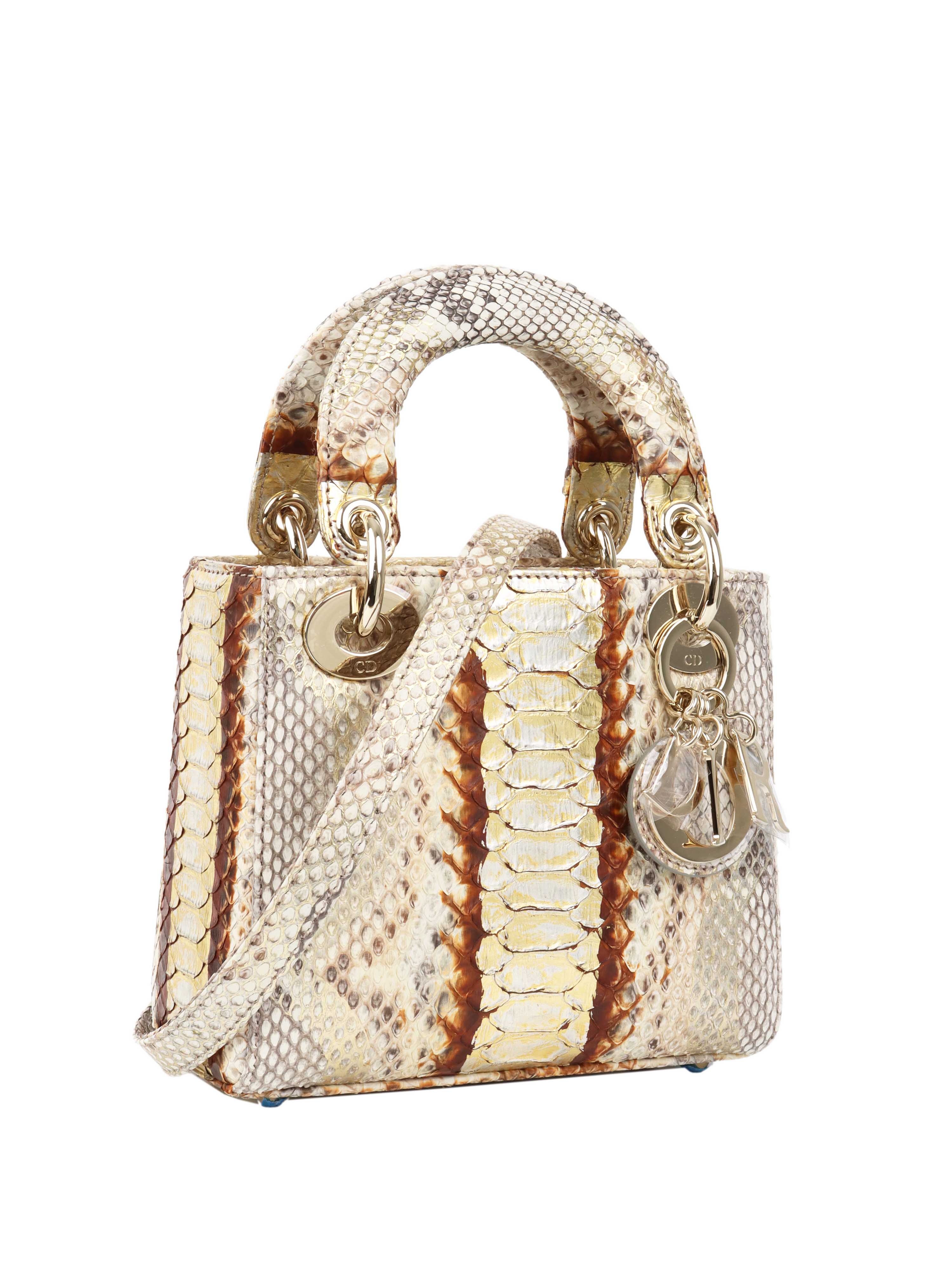 Dior Mini Python Lady Dior Handbag - Luxury Designer Crossbody Bag for Women | Perfect for Parties, Weddings & Special Occasions