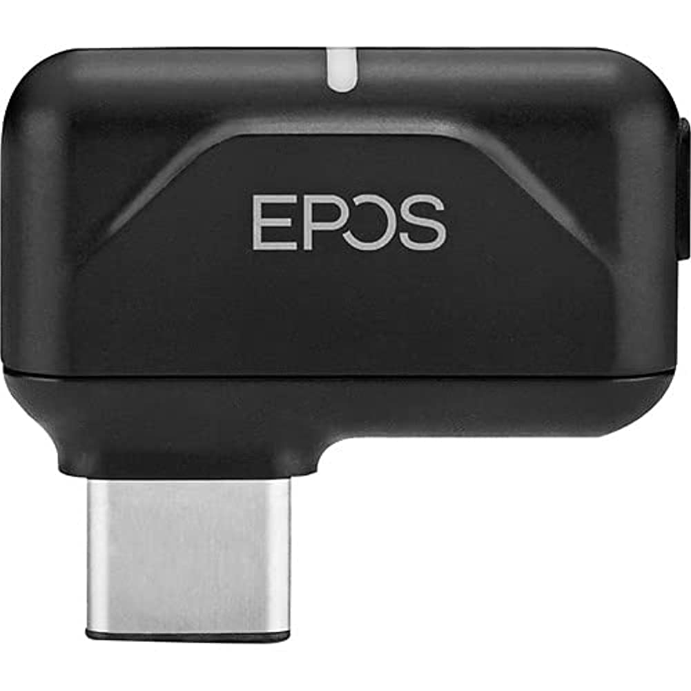EPOS BTD 800 USB-C Bluetooth Audio Adapter - Connect Wireless Headphones to PC, Mac, Tablet via USB-C Dongle - Black | Perfect for Home Office, Gaming & Video Conferencing