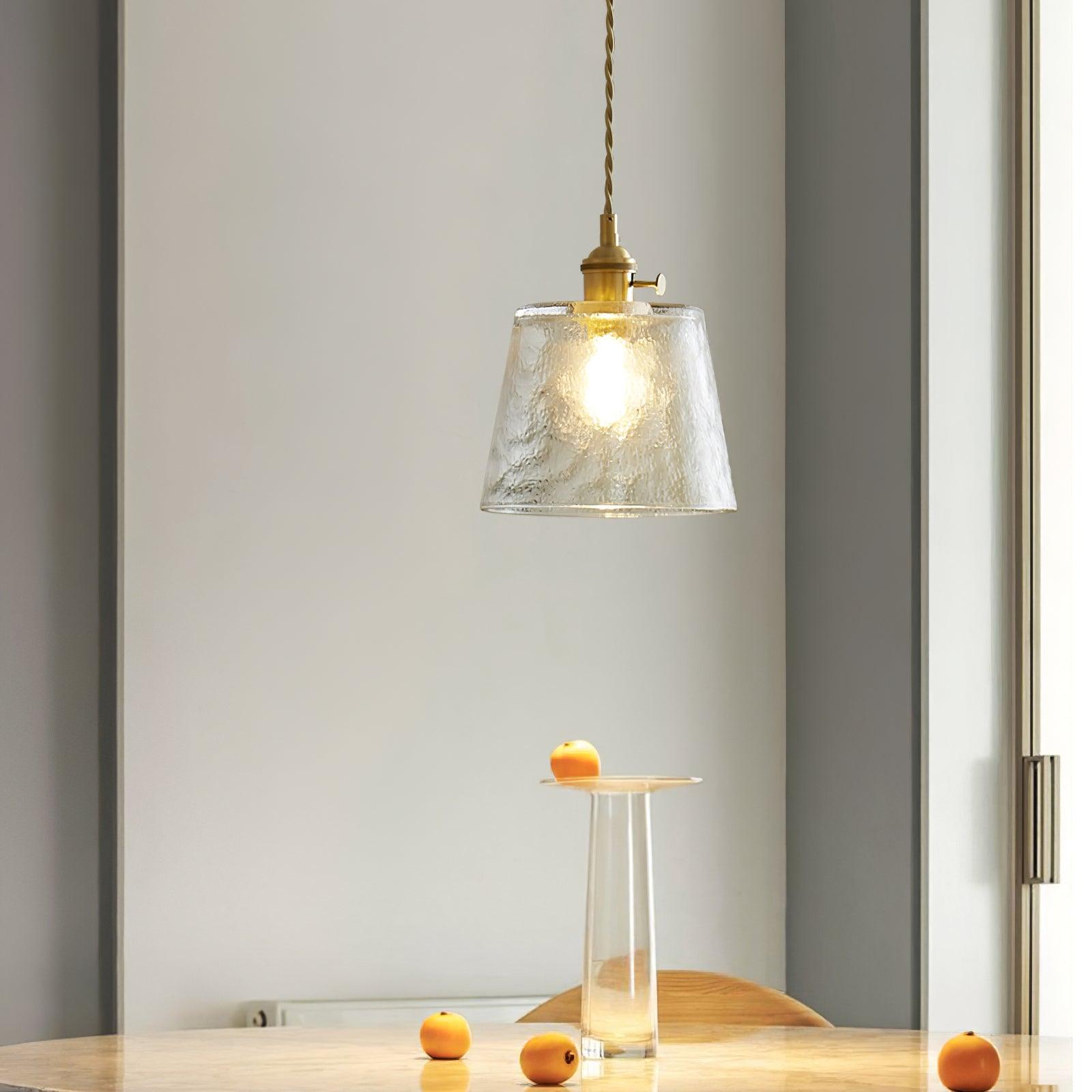 Modern Glass Cup Pendant Light - Elegant Hanging Chandelier for Kitchen Island, Dining Room & Bedroom Decor