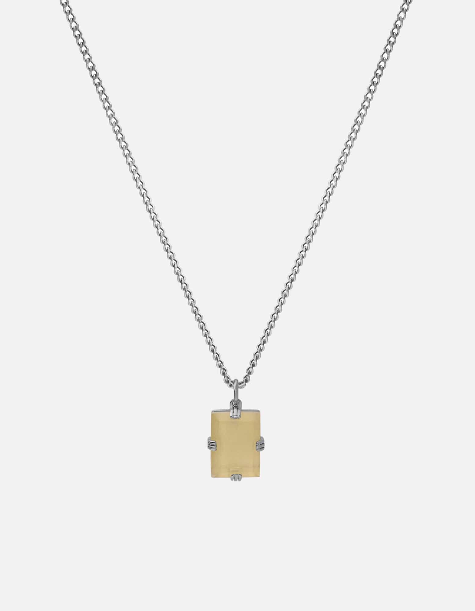 Lennox Quartz Necklace - Sterling Silver Pendant for Women | Elegant Jewelry Gift for Birthday, Anniversary & Special Occasions