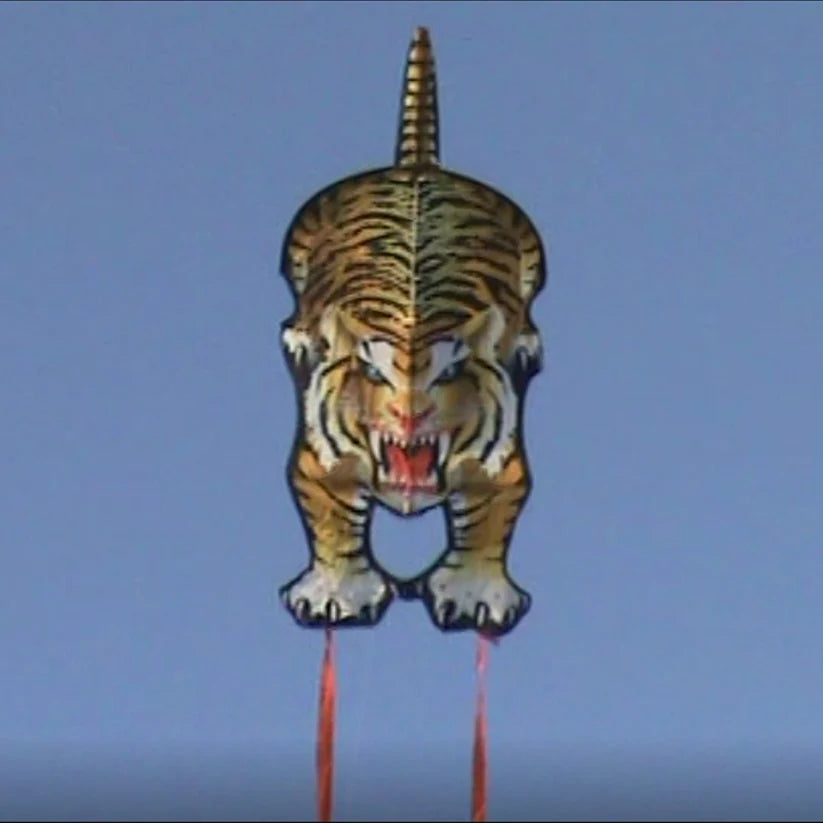 Tiger SkyZoo Kite - Colorful Animal Shaped Kite for Outdoor Fun, Beach, Park & Family Activities