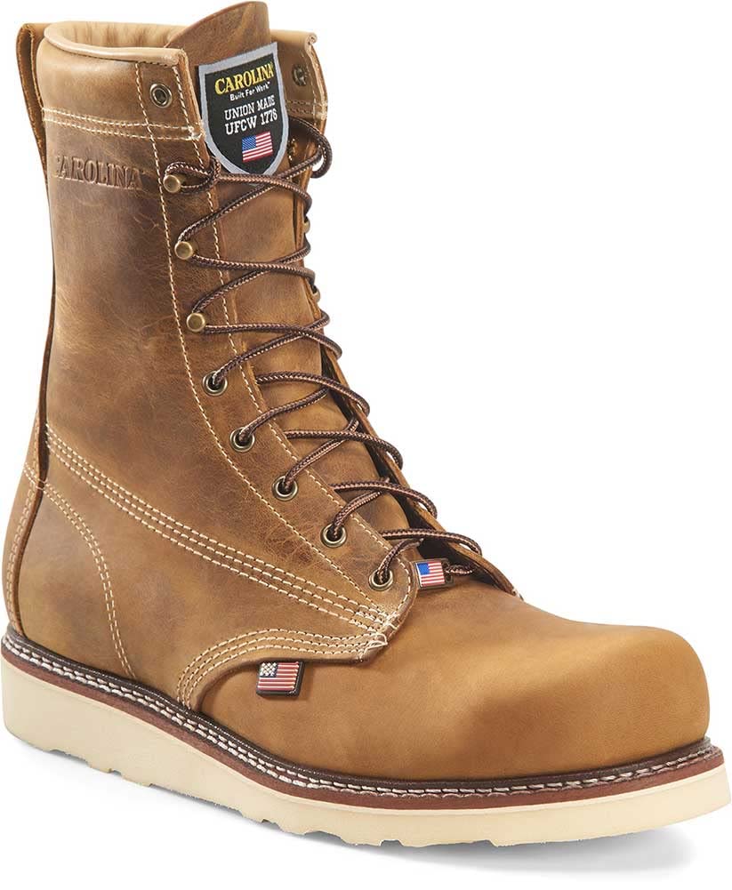 **Men's Carolina Boots - Comfortable & Durable Wedge Work Boots for Construction, Farming & Outdoor Activities**