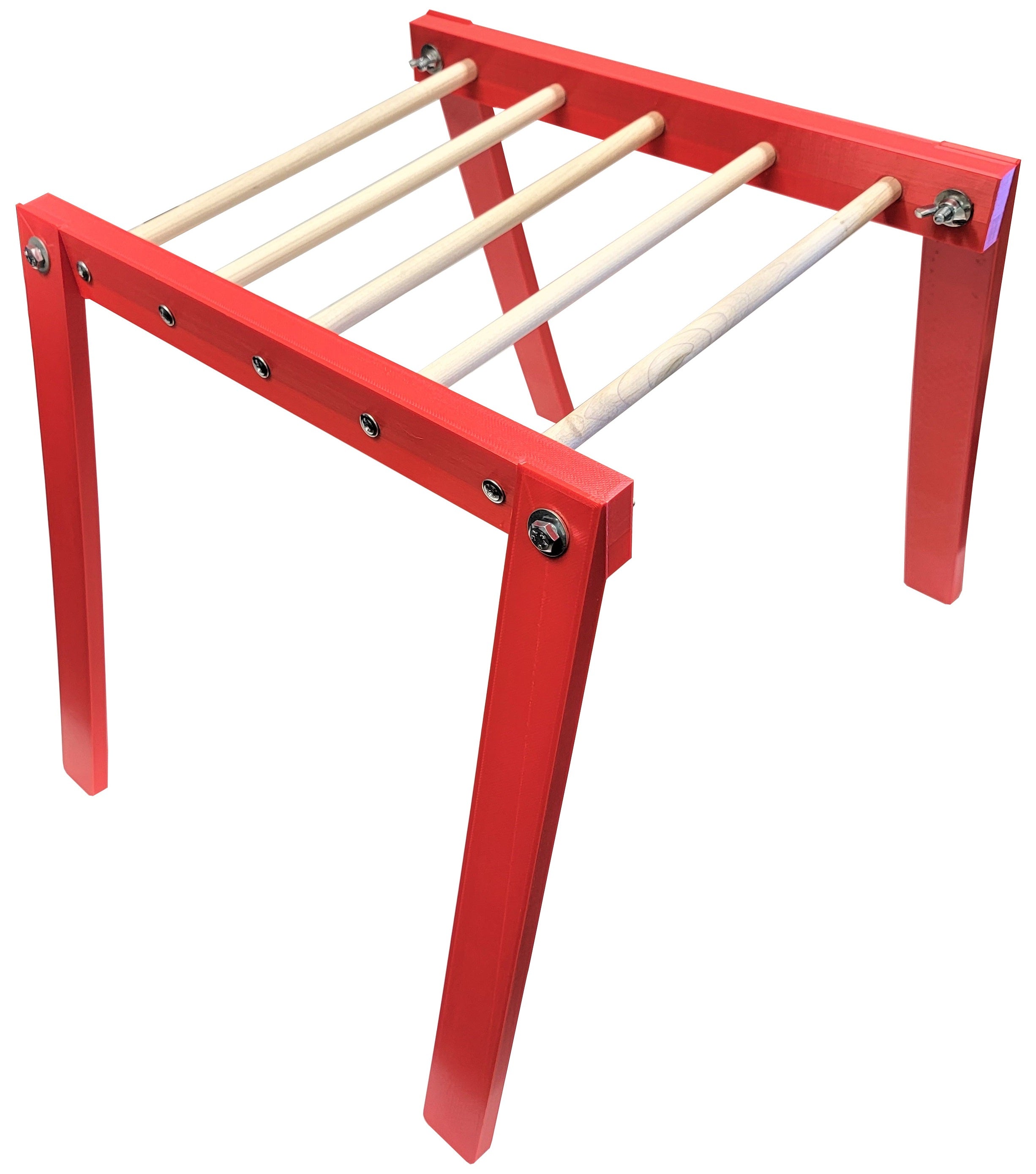 20.5 Inch Long Red Chicken Monkey Bars Poultry Perch - Durable Roosting Bars for Chicken Coops, Backyard Poultry & Bird Cages - Perfect for Hens, Ducks & Small Birds (Indoor/Outdoor Use)