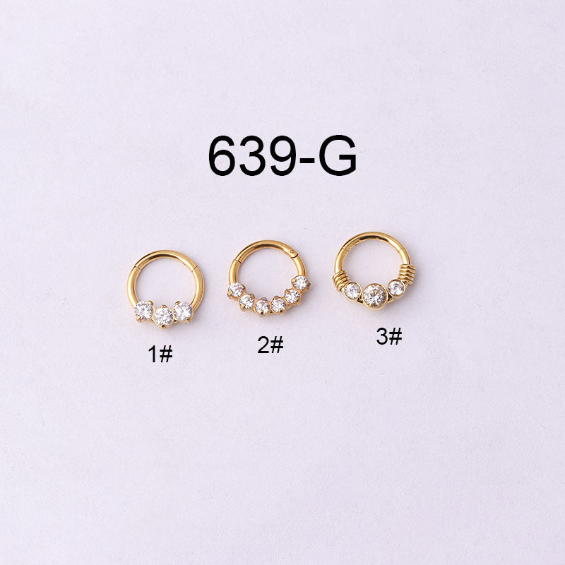 16G Cartilage CZ Tassel Hoop Nose Rings for Women | Hypoallergenic Surgical Steel Nose Jewelry | Perfect for Piercing, Parties & Everyday Wear - HSPJ639
