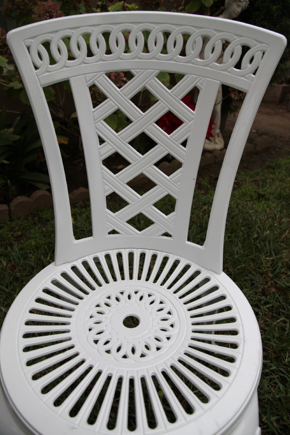Outdoor Patio Furniture Set - 3-Piece Aluminum Deck Chairs with 27.5