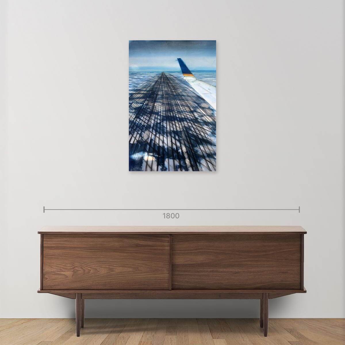 Hand-Painted Home Planet Oil Painting on Wood Panel - Perfect for Living Room, Bedroom & Office Wall Decor
