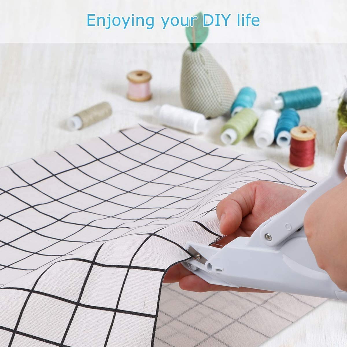 Electric Scissors - Battery Operated Multipurpose Fabric Shears with Safety Switch | Handheld Electric Scissors for Tailoring, Sewing & Crafts | Perfect for Cutting Cloth, Leather, Paper & DIY Projects