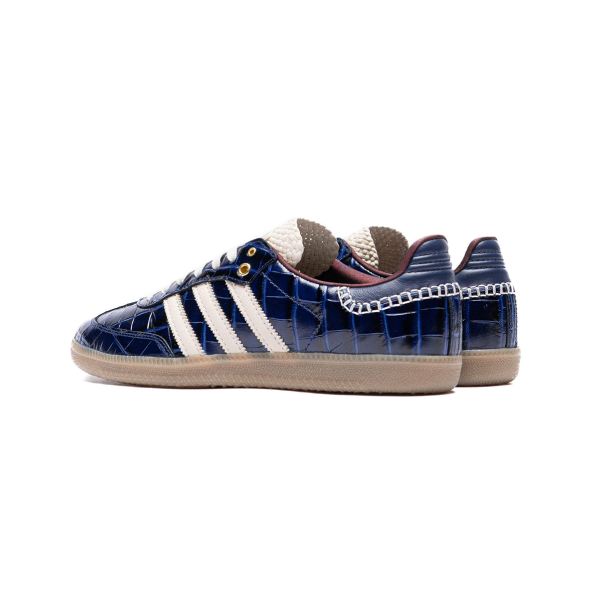 Adidas Samba Wales Bonner 'Navy Croc' Sneakers 2024 - Premium Leather Unisex Shoes for Men & Women - Perfect for Casual Wear, Street Style & Everyday Comfort