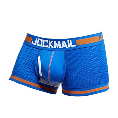 Breathable Men's Mesh Boxer Briefs - Soft Underwear for Men with Comfortable Splicing Design | Perfect for Daily Wear, Workout & Sleep