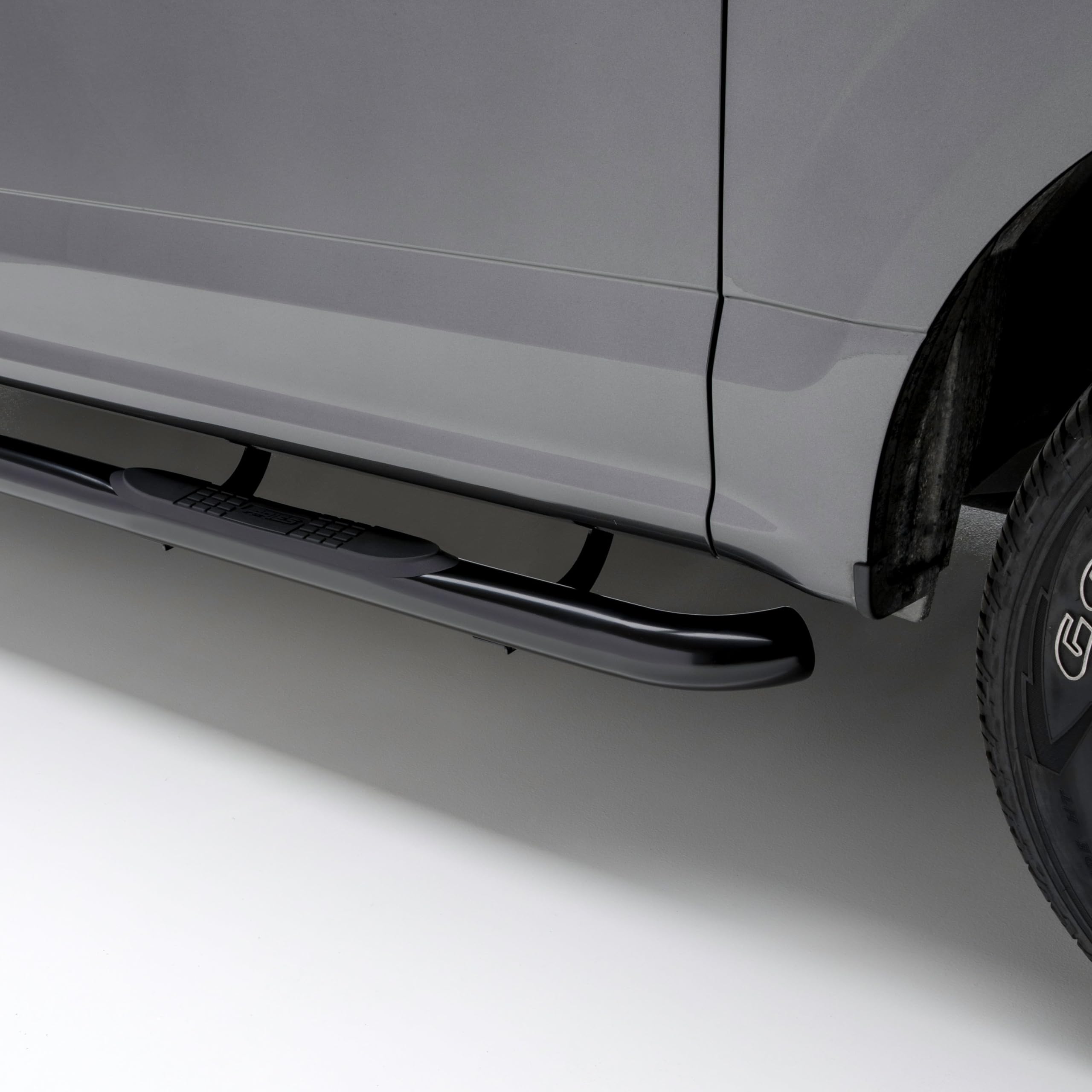 ARIES 205008 3-Inch Round Black Steel Nerf Bars - No-Drill Installation for Dodge Ram 1500/2500/3500 Trucks | Off-Road Protection & Stylish Step Access