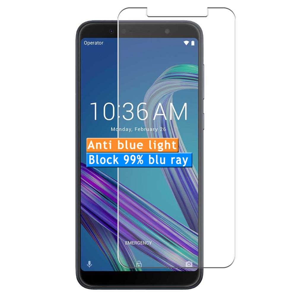 4-Pack Anti Blue Light Screen Protector for ASUS ZenFone Max Pro (M1) ZB602KL ZB601KL - TPU Film Protector (Not Tempered Glass) - Reduce Eye Strain for Gaming & Night Use
