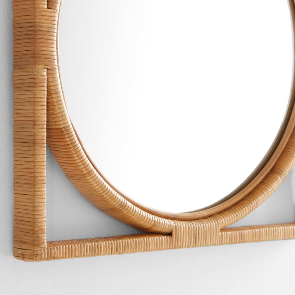 Cyan Design 11599 Pemba Mirror - Small Brown Wall Mirror for Living Room, Bedroom & Entryway Decor