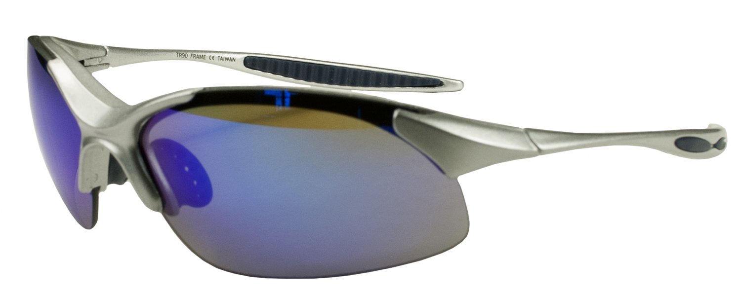 Hilton Bay A728 UV400 Polarized Wrap Sunglasses for Men & Women - Lightweight Sports Sunglasses for Running, Cycling, Fishing & Outdoor Activities