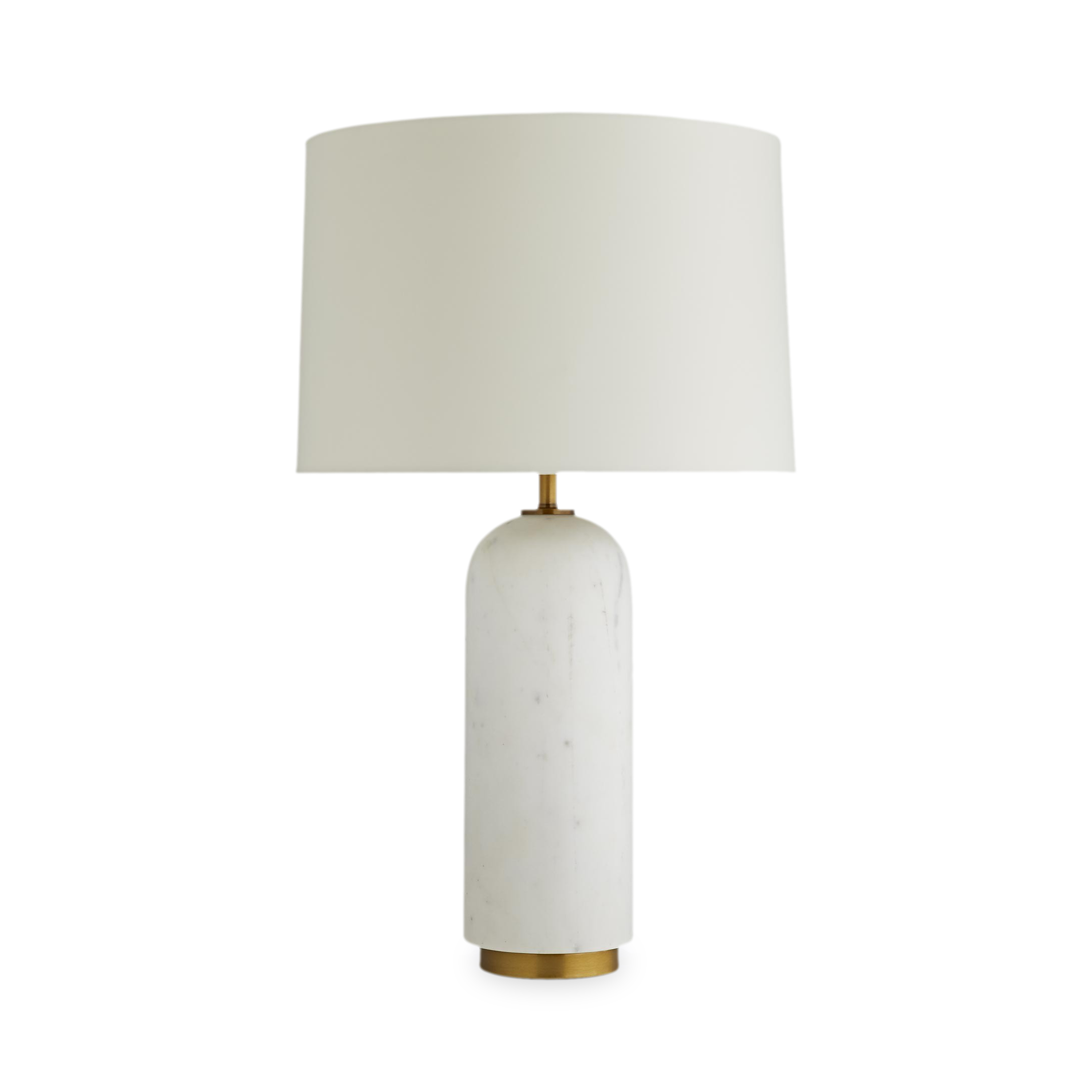 Modern Marble Bullet Table Lamp - Elegant LED Nightstand Light for Bedroom, Living Room, Office - Dimmable Touch Control & USB Charging Port