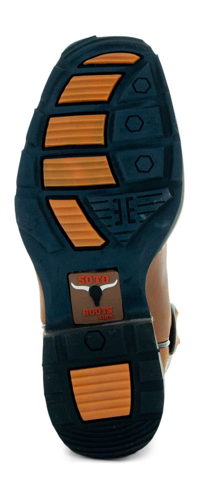 Soto Boots K4003 Genuine Leather Kids Cowboy Boots - Square Toe Western Boots for Toddlers & Children (Miel) | Perfect for Rodeo, Country Dance & Outdoor Play