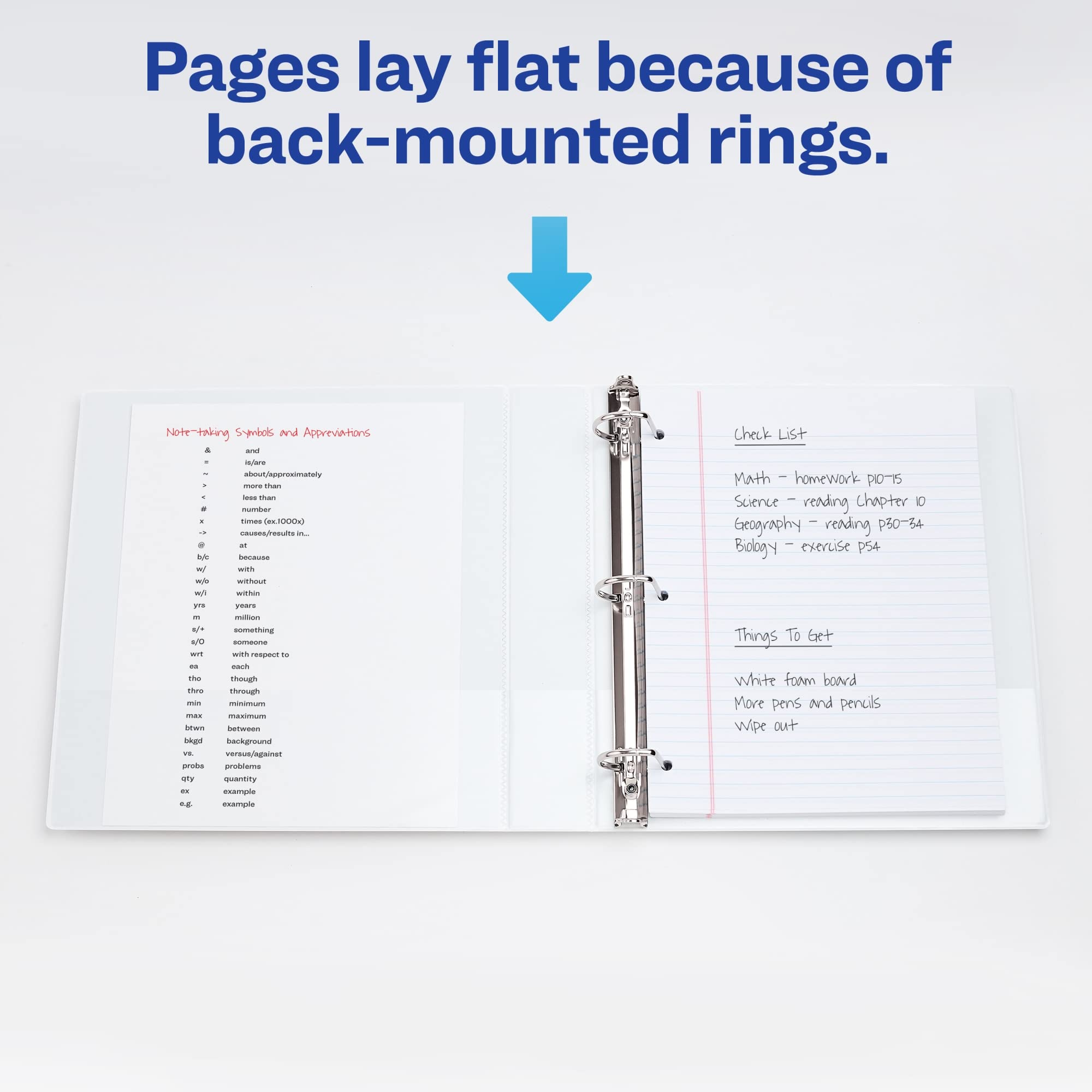 Avery Durable View 3 Ring Binder with 4 Inch EZD Rings - 1 White Binder (09801) for School, Office & Home Organization - Heavy Duty Binder for Reports, Presentations & Document Storage