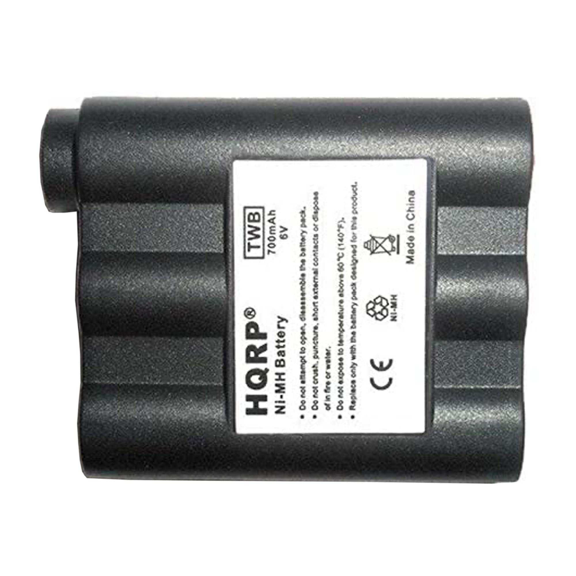 HQRP 2-Pack Rechargeable Two-Way Radio Battery Compatible with Midland BATT5R & AVP-7 - Long Lasting Replacement Battery for Walkie Talkies - Perfect for Outdoor Adventures, Construction Sites, and Emergency Communication