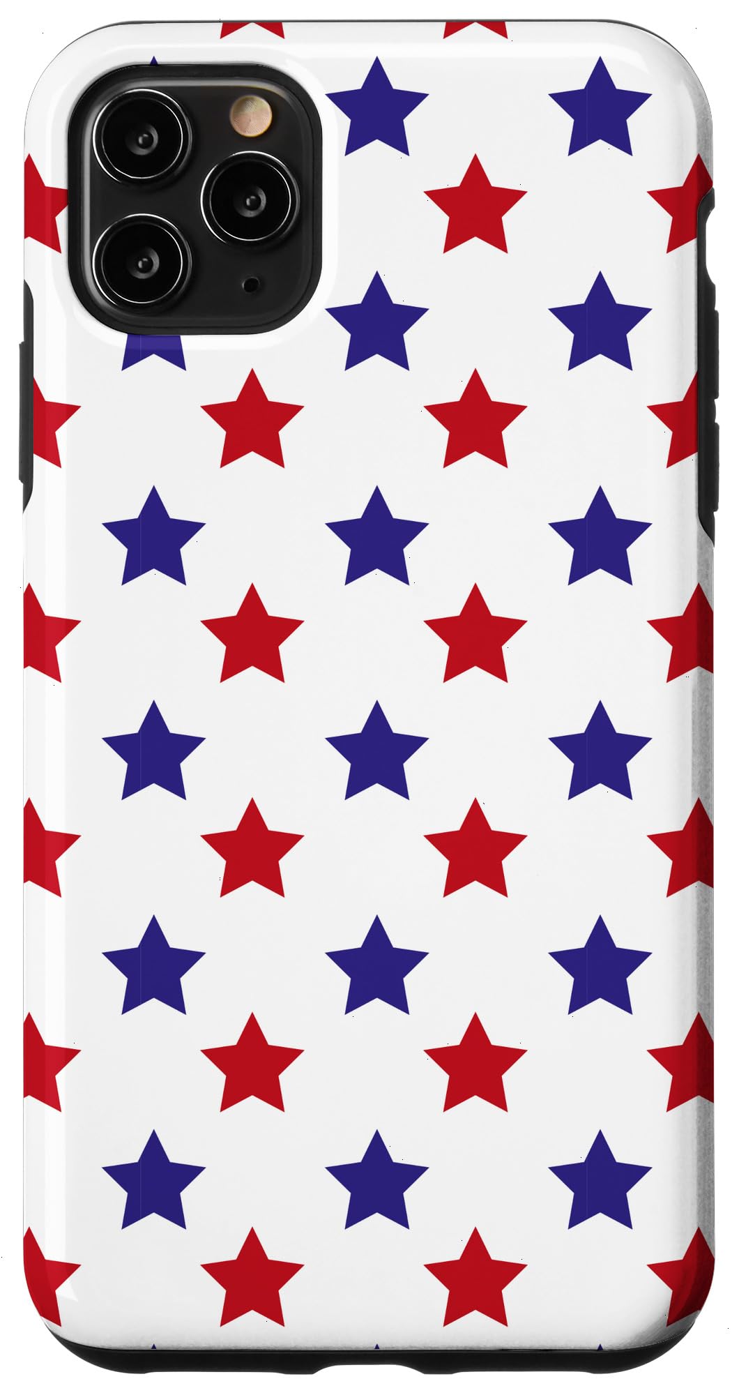 iPhone 11 Pro Max Case - Patriotic American Flag Design with Stars in Red, White & Blue | Durable Protection for Everyday Use & Special Occasions