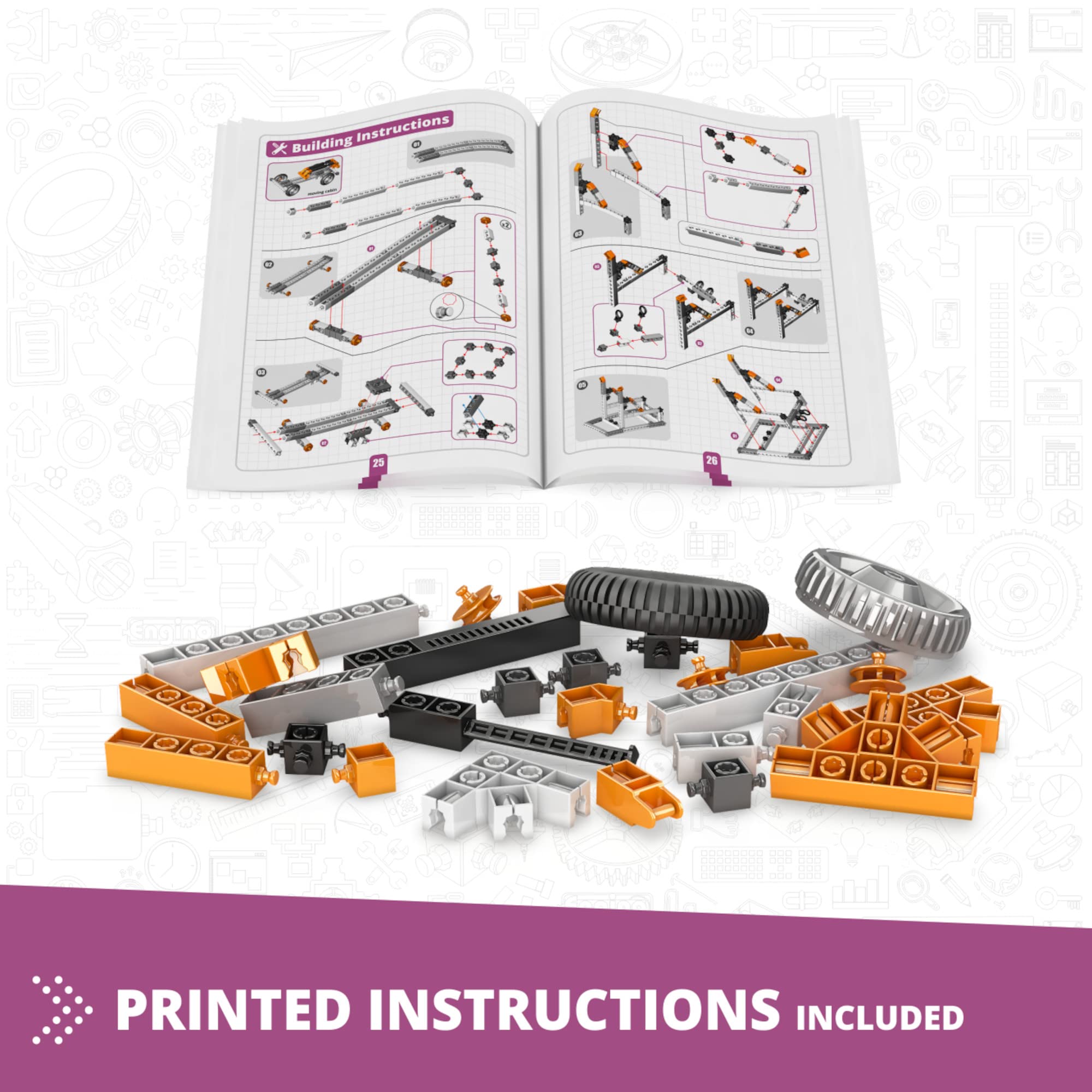 Engino STEM Building Toys for Kids 9+ | Learn Newton's Laws, Inertia & Energy | 8-in-1 Educational Construction Kit | Science Gifts for Boys & Girls | Perfect for Classroom STEM Projects & Home Learning Activities
