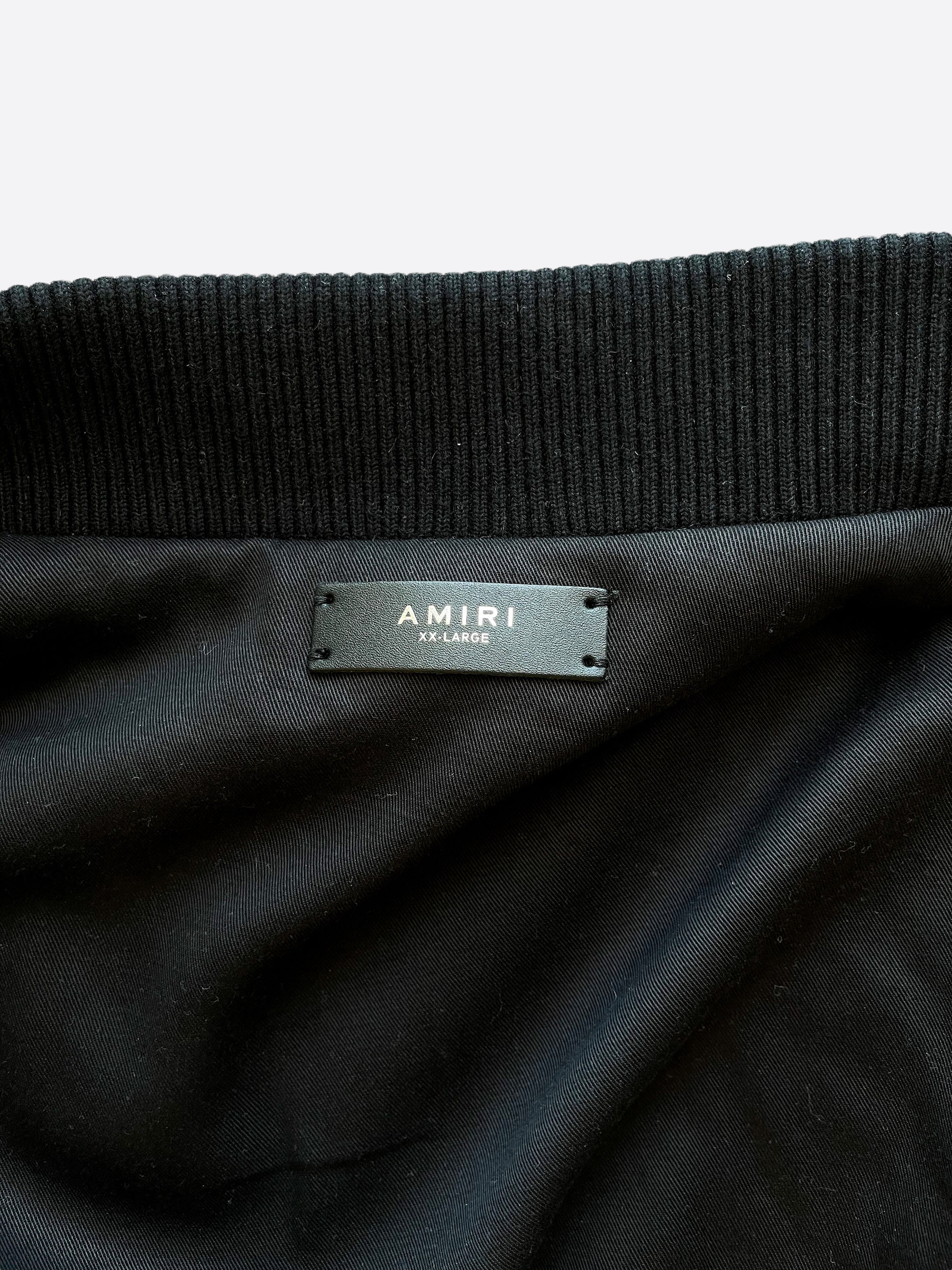 Amiri Black Beverly Hills Embroidered Denim Jacket for Men - Stylish Streetwear for Casual Outings & Nightlife