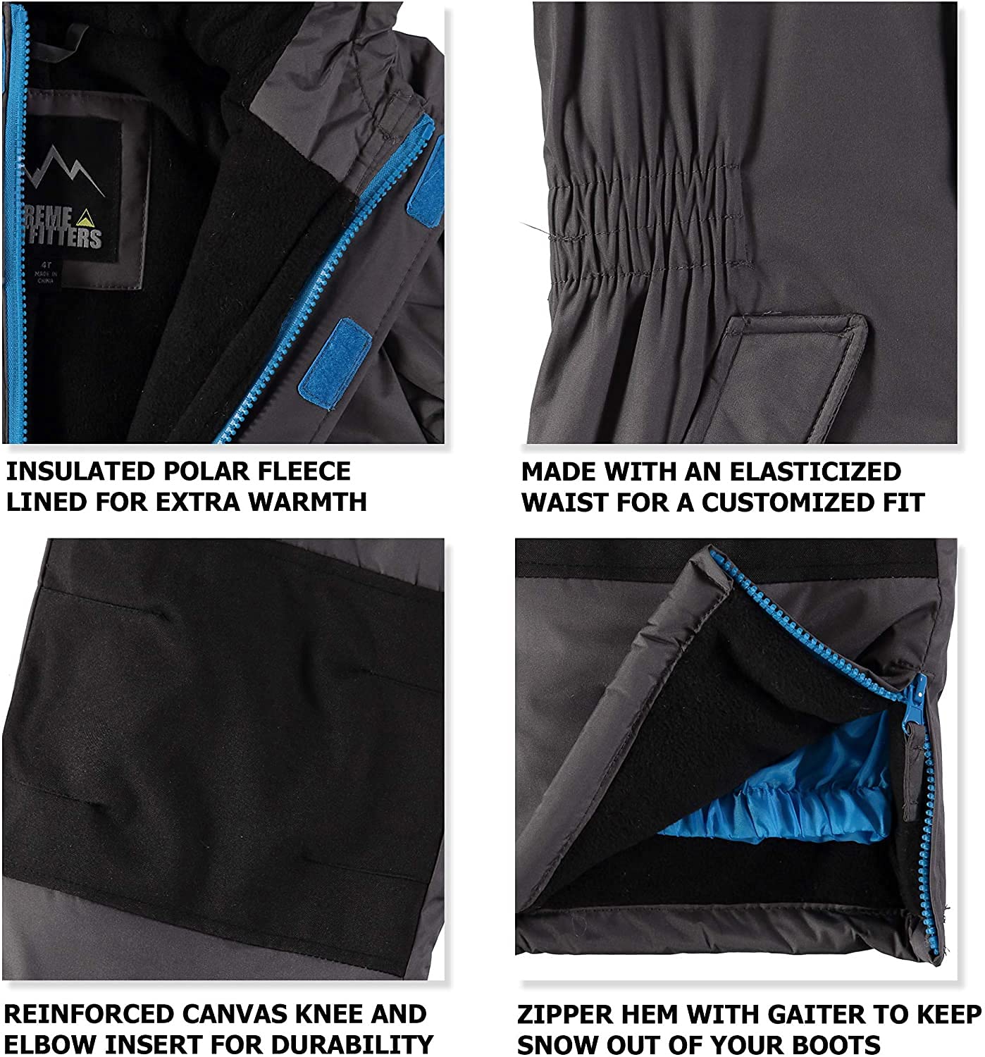iXtreme Boys' Snowmobile Suit - Winter Snow Jacket & Pants Set for Kids - Waterproof & Insulated for Snowboarding, Skiing & Outdoor Winter Activities