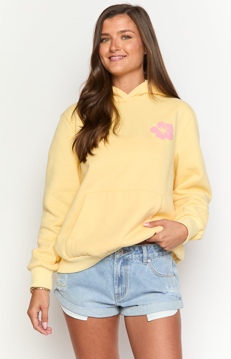 Beginning Yellow Hibiscus Hoodie - Soft & Stylish Pullover for Women & Men | Perfect for Casual Wear, Outdoor Activities & Street Fashion