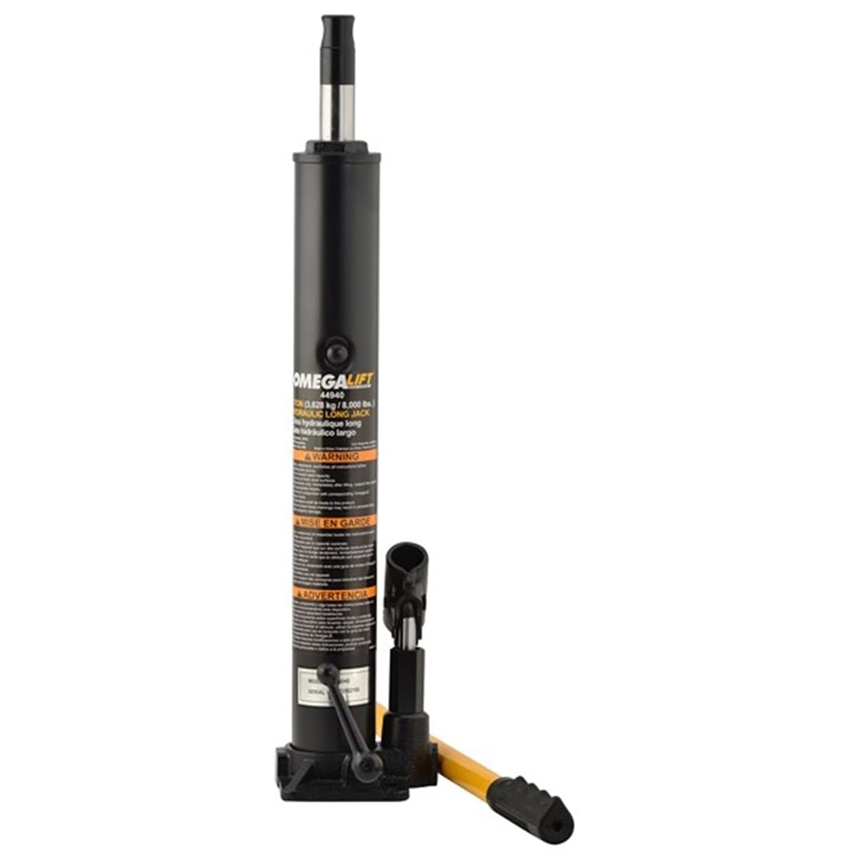 Omega 44940 4-Ton Black Crane Jack - Heavy Duty for Auto Repair