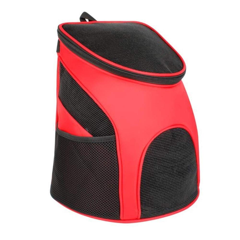 Portable Pet Carrier Backpack - Foldable Nylon Cat Backpack with Breathable Mesh for Travel, Hiking & Outdoor Adventures - Hands-Free Shoulder Strap Design for Small Dogs & Cats