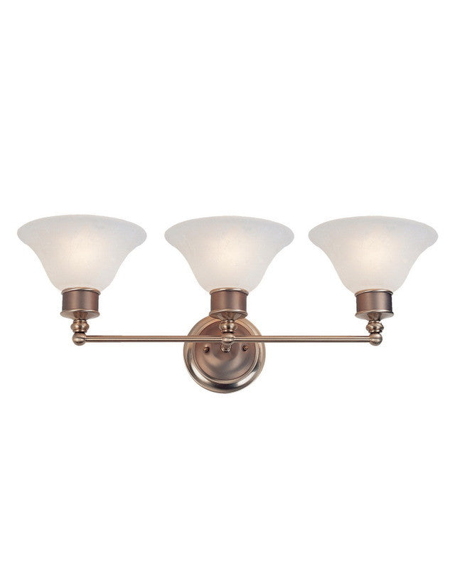 Z Lite Lighting 309 3-Light Bathroom Vanity Wall Sconce in Burnished Nickel & Chocolate Finish - Perfect for Bathroom, Powder Room, and Dressing Area Lighting