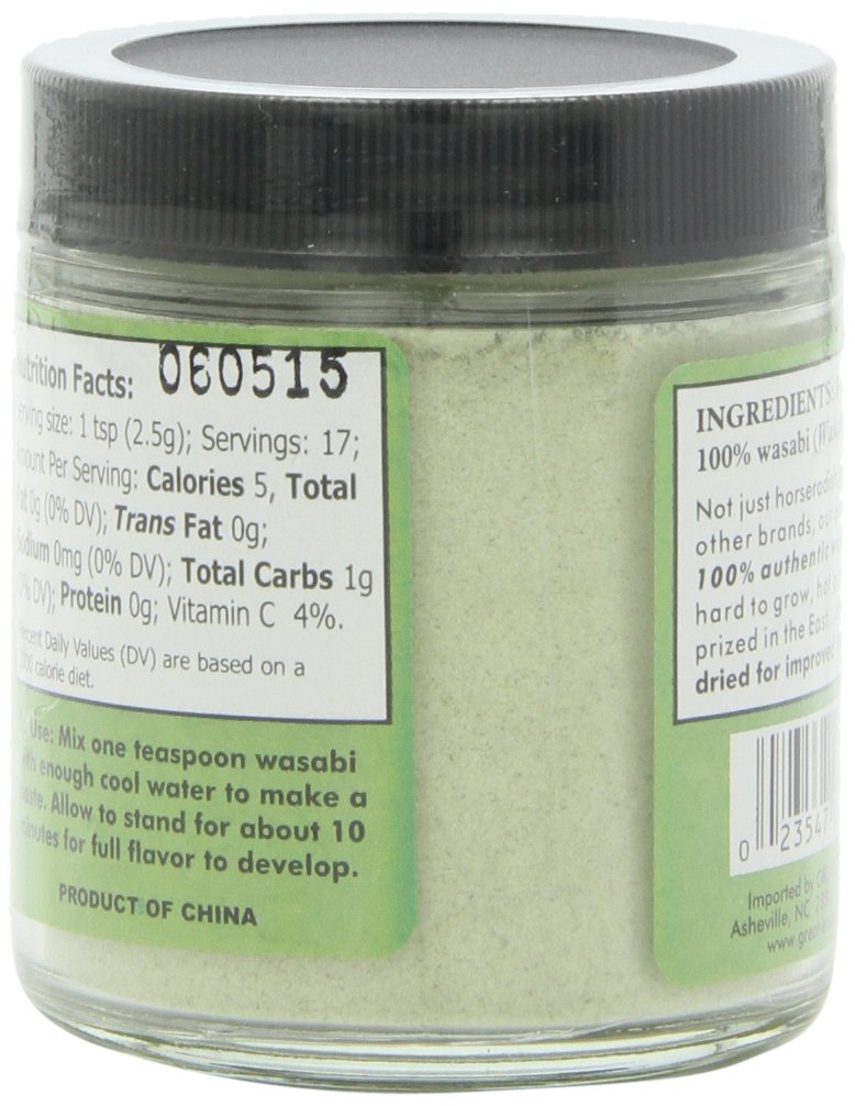 Premium Sushi Sonic 100% Real Powdered Wasabi - 1.5-Ounce Jars (Pack of 3) - Authentic Japanese Horseradish for Sushi, Sashimi & Asian Cuisine - Perfect for Home Chefs & Restaurants