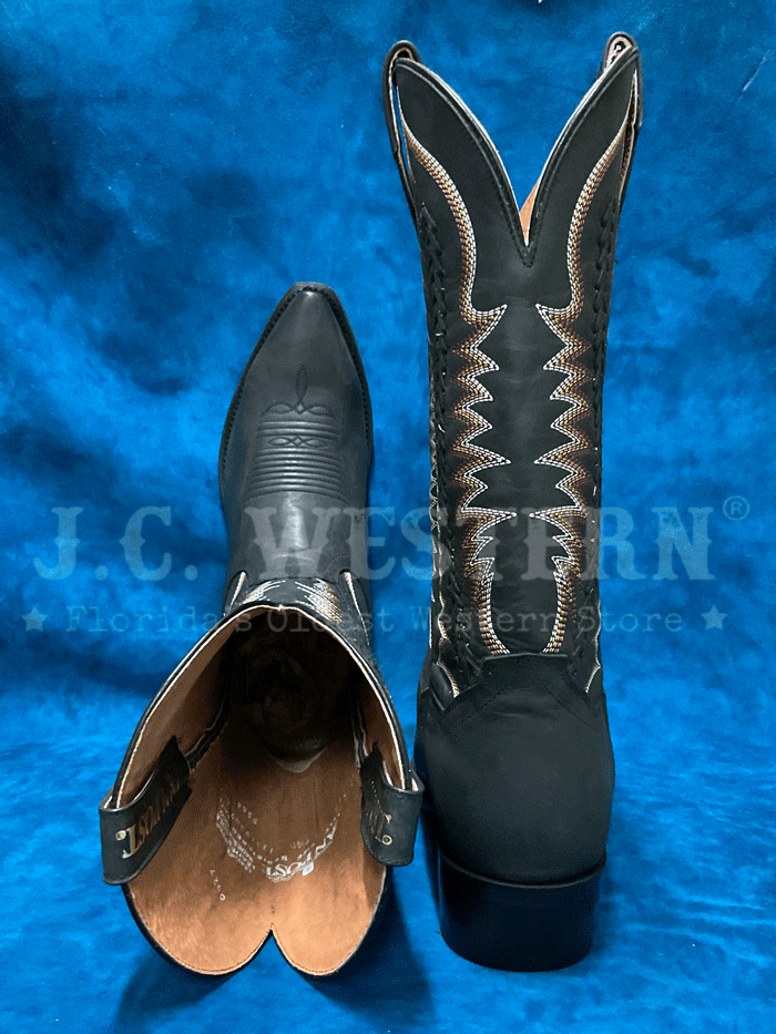 Dan Post DP3176 Men's RIP Snip Toe Western Boots - Charcoal Cowboy Boots for Country Dancing & Rodeo Events