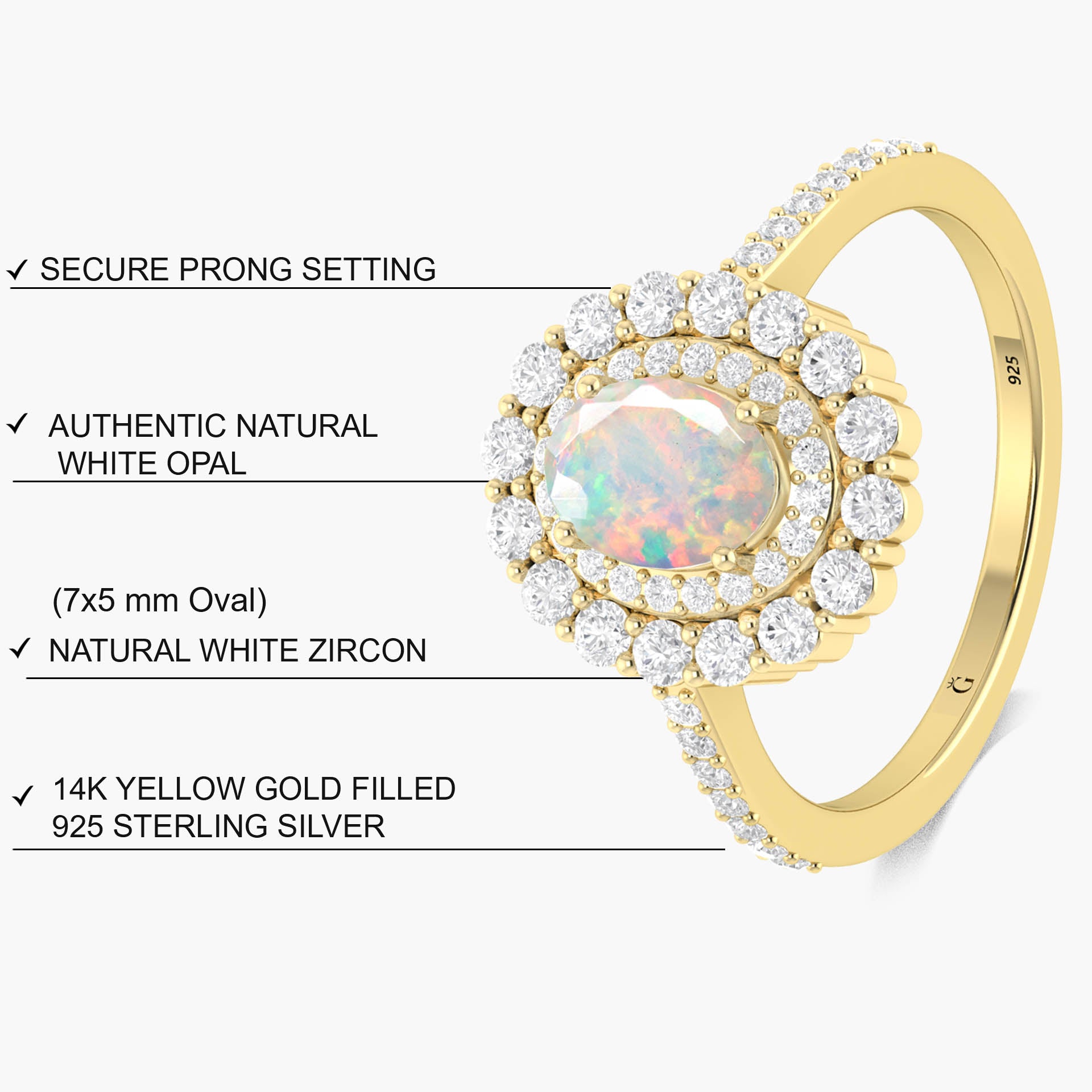 Genuine Ethiopian Fire Opal Wedding & Engagement Ring – Elegant Jewelry for Brides, Anniversaries & Special Occasions