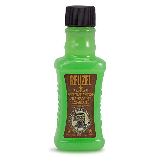 REUZEL Scrub Shampoo for Men - Deep Cleansing Hair & Scalp Care - Vegan & Sulfate-Free - Perfect for Barbershops, Styling Salons & Home Use