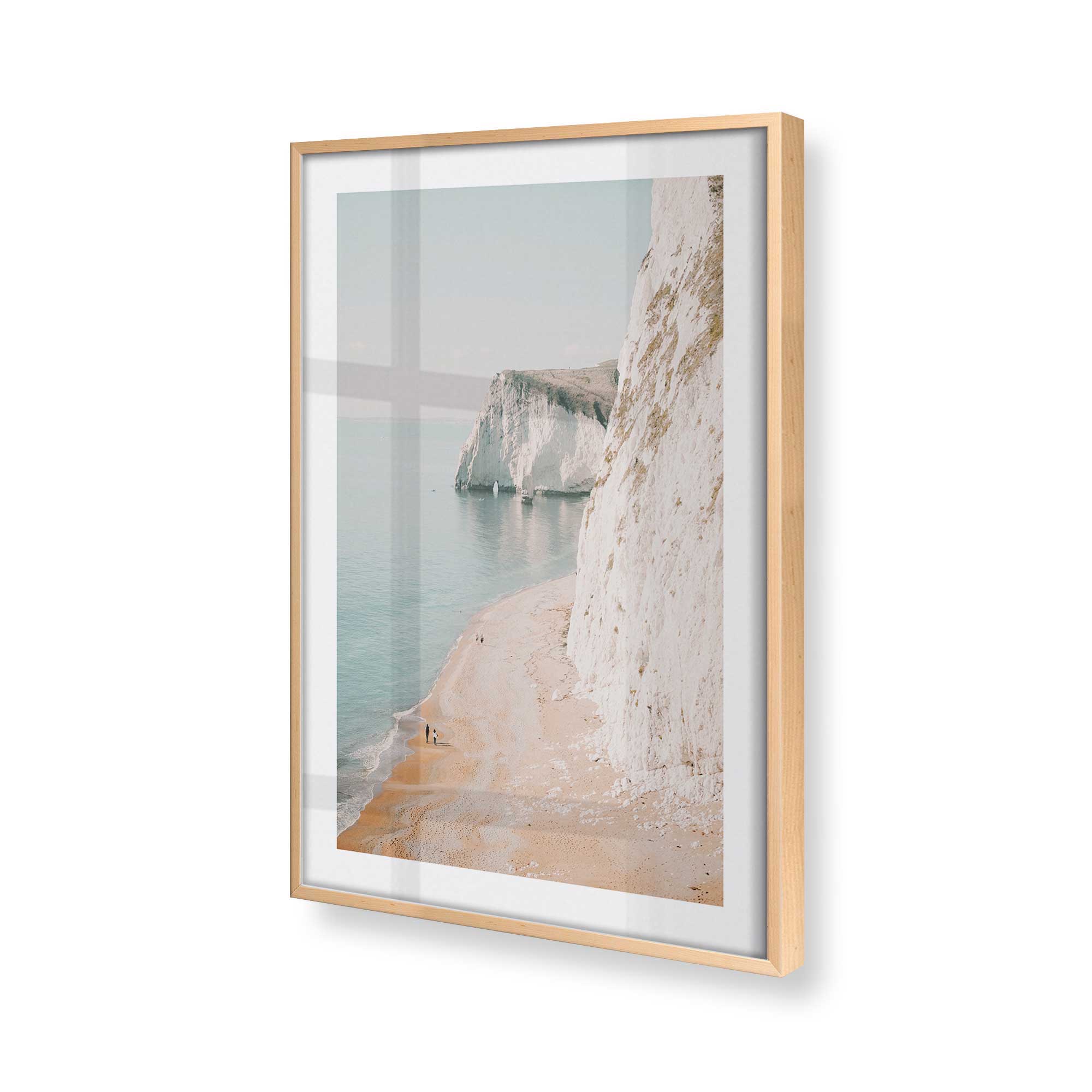 Coastal Cliffside Walk Print - Stunning Beach Landscape Wall Art for Home & Office Decor | Perfect for Living Room, Bedroom, or Gift