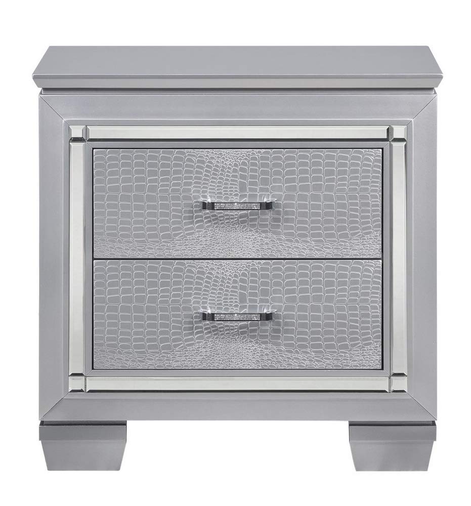 Stylish Homelegance Nightstands with Vinyl Finish - Perfect for Bedroom Decor & Storage