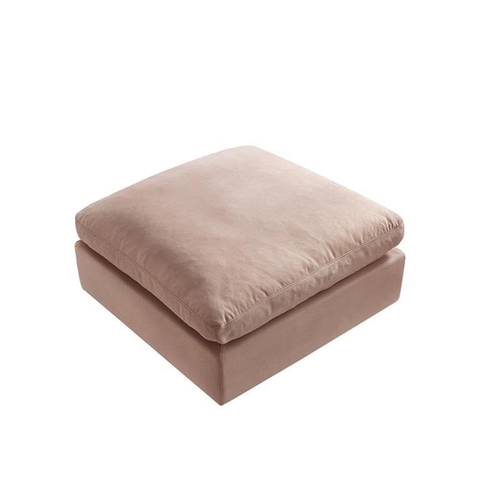 Kaelynn Ottoman Pink Linen Upholstered Storage Bench - Soft Pink Fabric Footrest with Storage for Living Room, Bedroom & Nursery | Perfect for Extra Seating and Home Organization