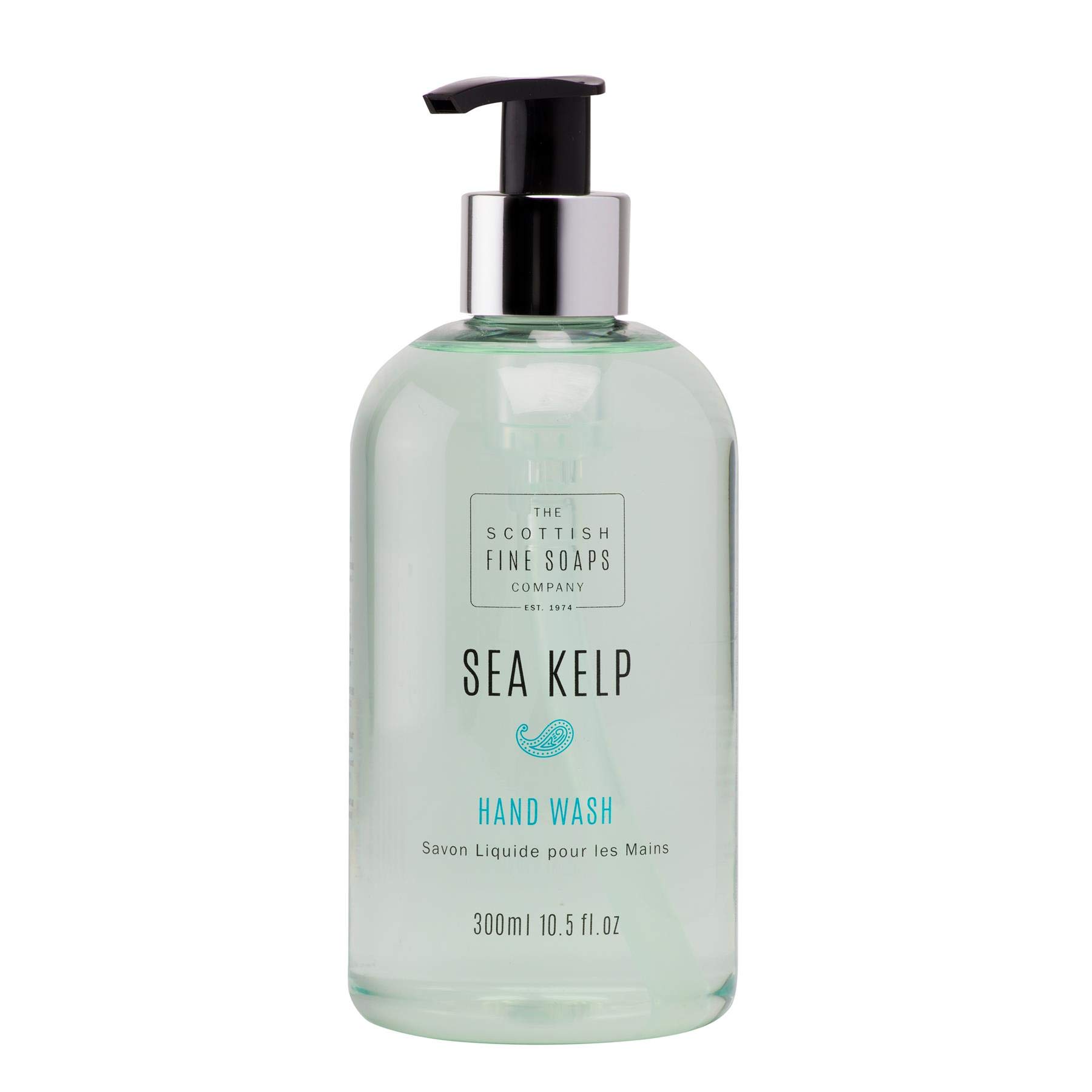 Scottish Fine Soaps Sea Kelp Hand Wash Twin Pack - 300ml Bottles | Natural Moisturizing Hand Soap for Dry Skin | Perfect for Bathroom, Kitchen & Guest Washrooms
